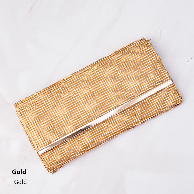 Cross-border diamond-studded evening bag women's handbag shiny banquet bag versatile handmade bag shoulder bag wholesale