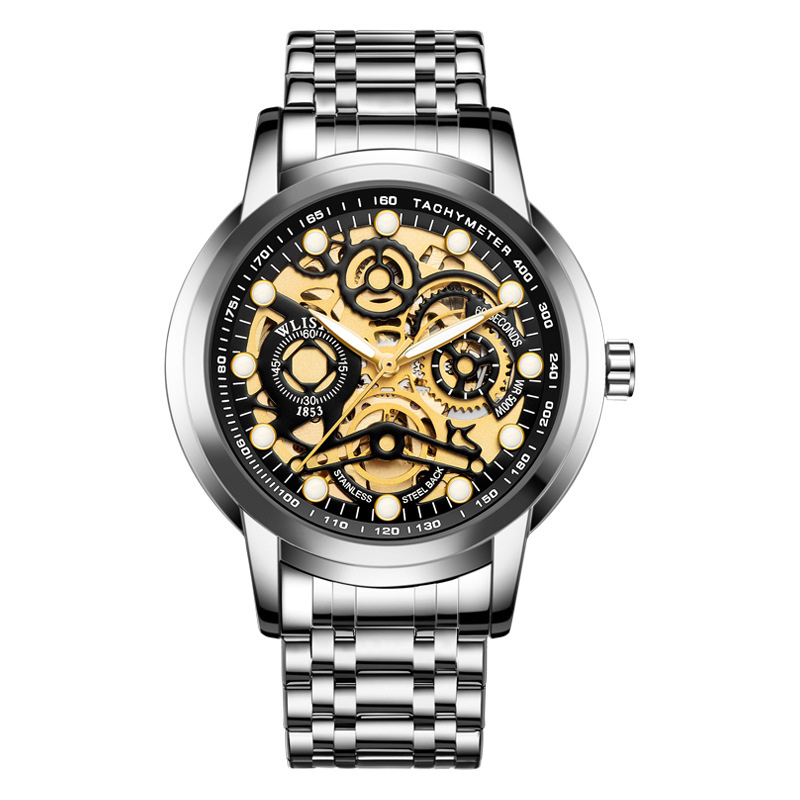 Skeleton Automatic Mechanical Watch Business Fashion Men's Watch